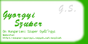 gyorgyi szuper business card